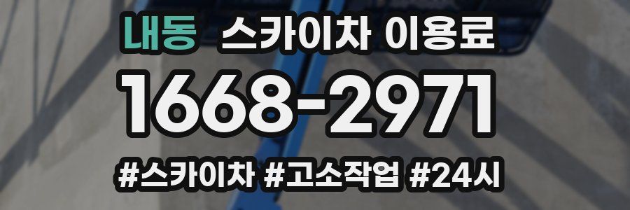 내동 스카이차 이용료