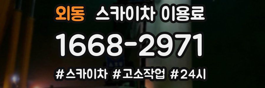 외동 스카이차 이용료