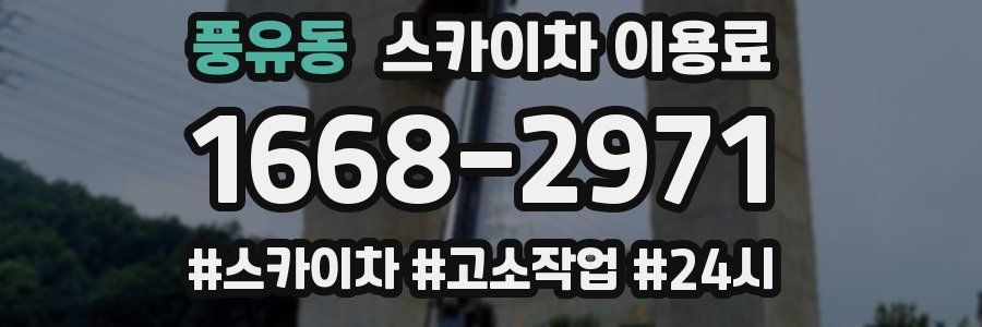 풍유동 스카이차 이용료
