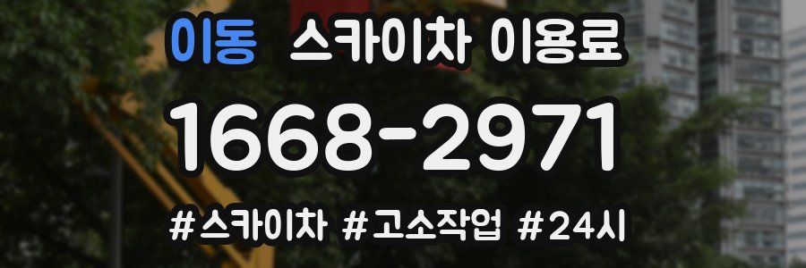 이동 스카이차 이용료