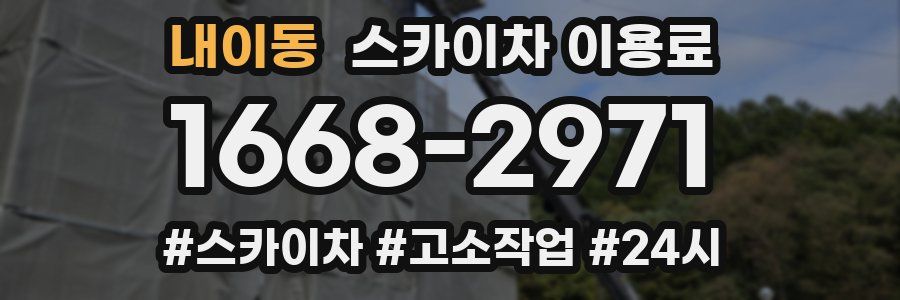 내이동 스카이차 이용료