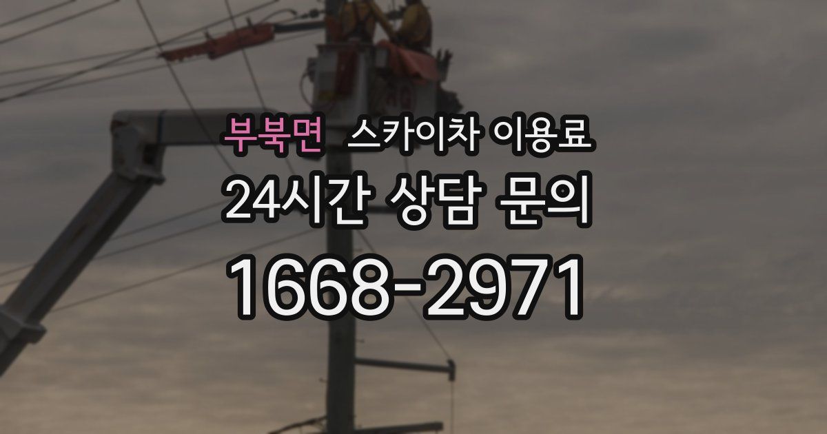 부북면 스카이차 이용료