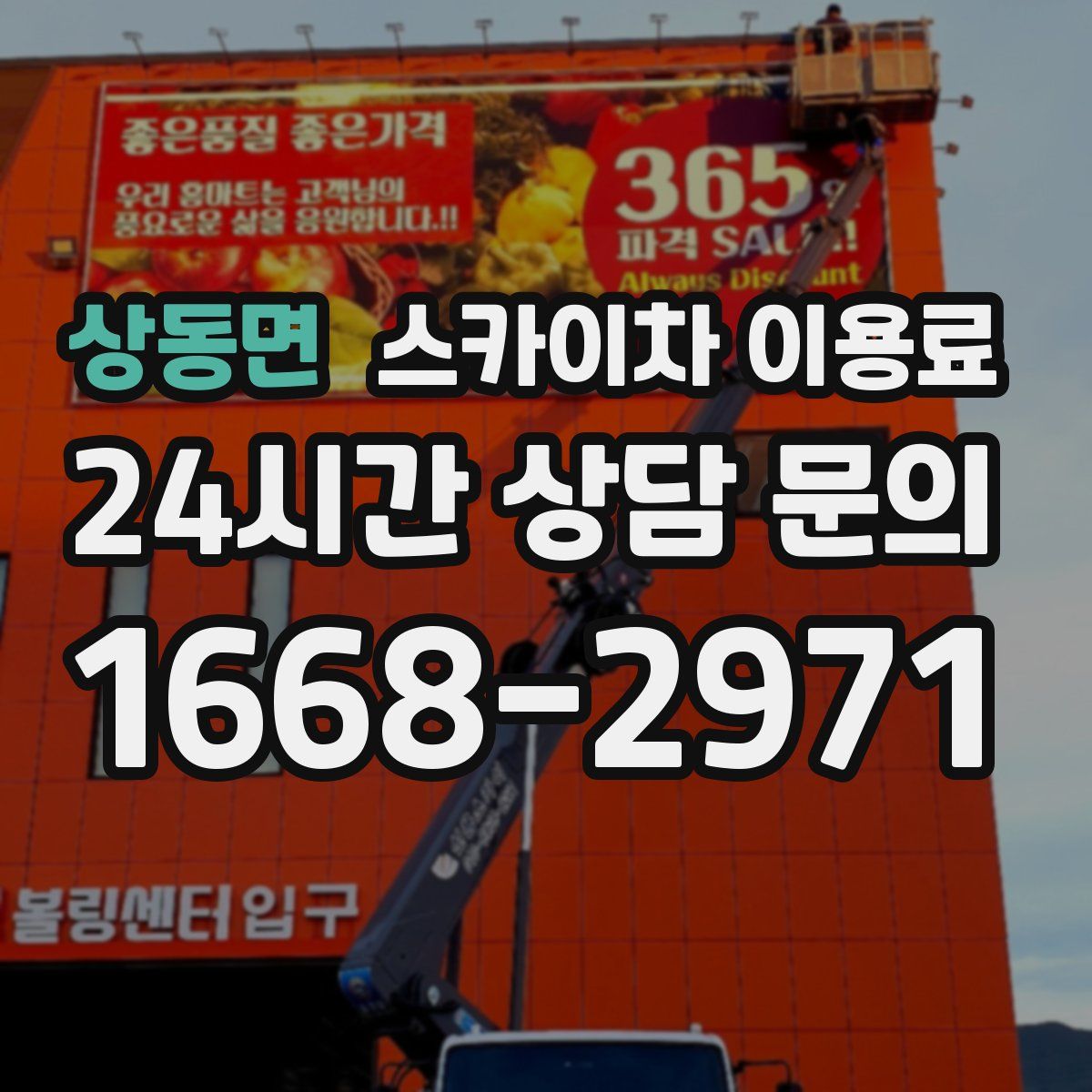 상동면 스카이차 이용료