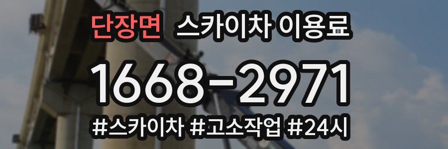 단장면 스카이차 이용료