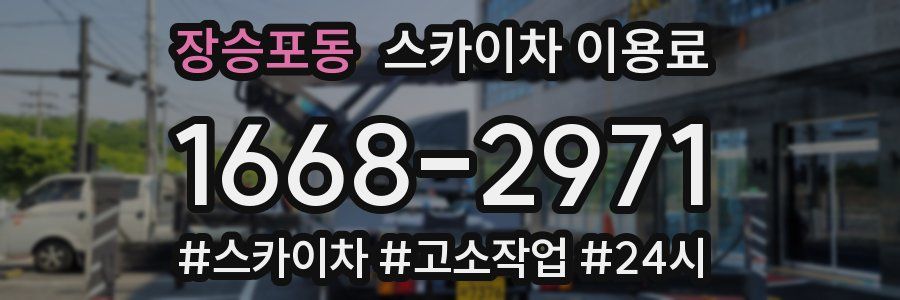 장승포동 스카이차 이용료