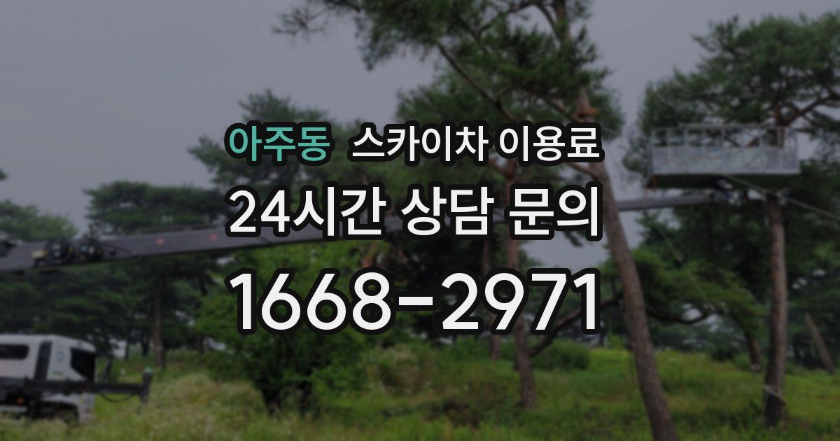 아주동 스카이차 이용료