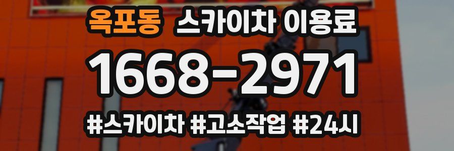 옥포동 스카이차 이용료