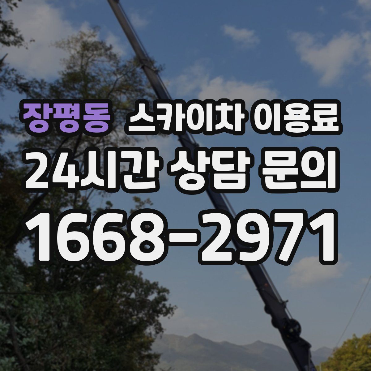장평동 스카이차 이용료