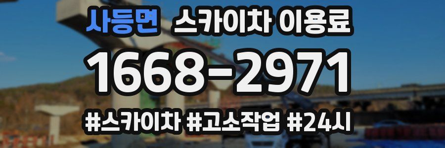 사등면 스카이차 이용료
