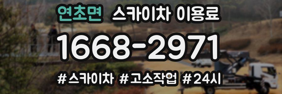 연초면 스카이차 이용료
