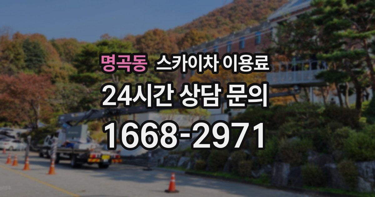 명곡동 스카이차 이용료