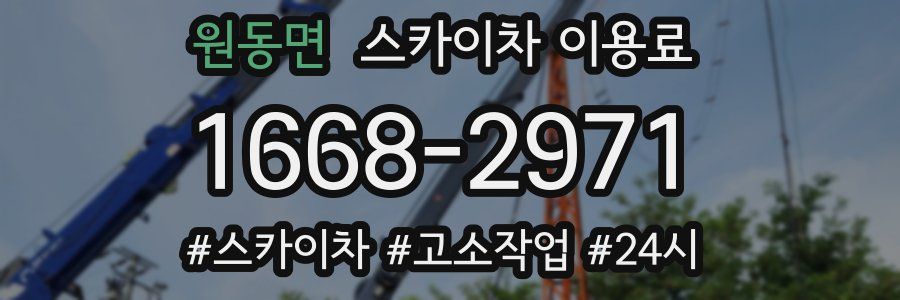 원동면 스카이차 이용료