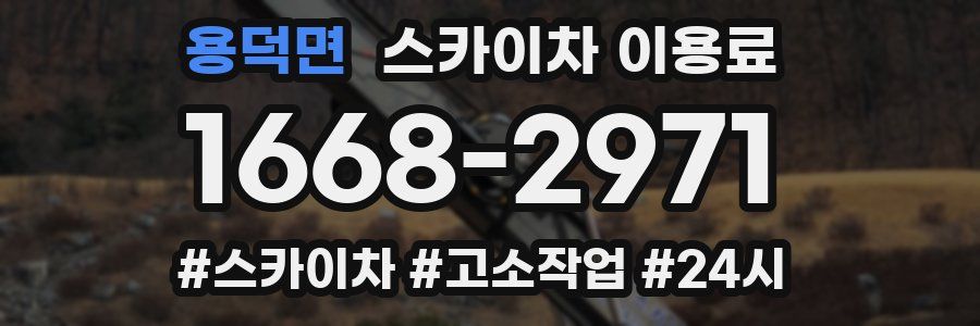 용덕면 스카이차 이용료