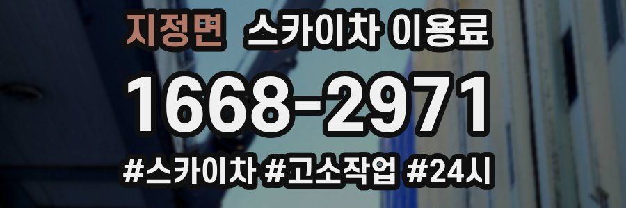 지정면 스카이차 이용료