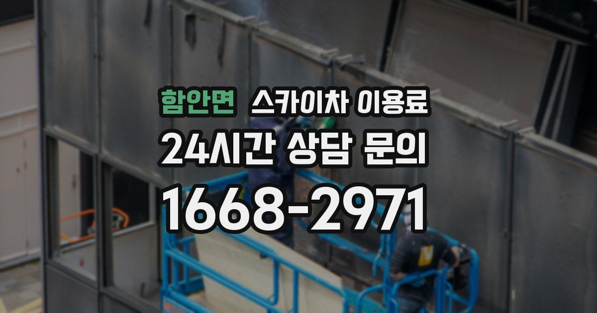 함안면 스카이차 이용료