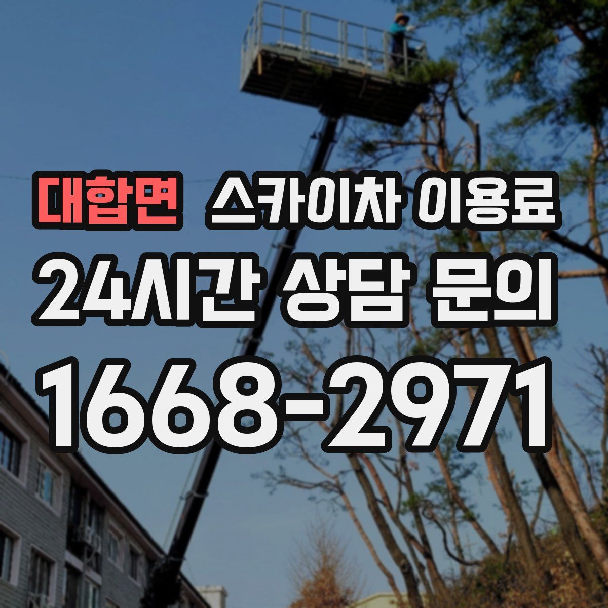 대합면 스카이차 이용료