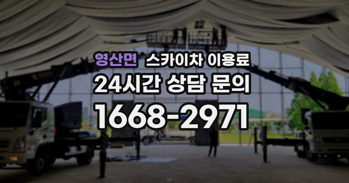 영산면 스카이차 이용료