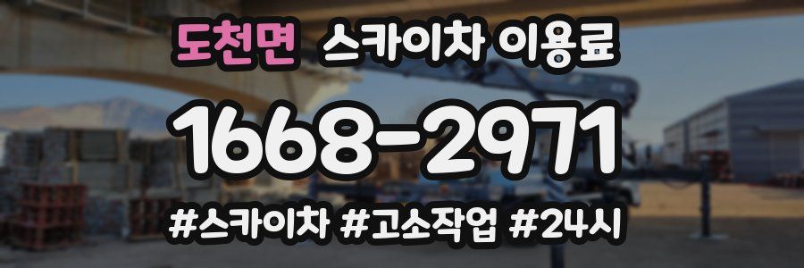 도천면 스카이차 이용료