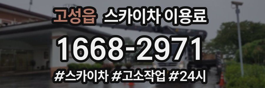 고성읍 스카이차 이용료