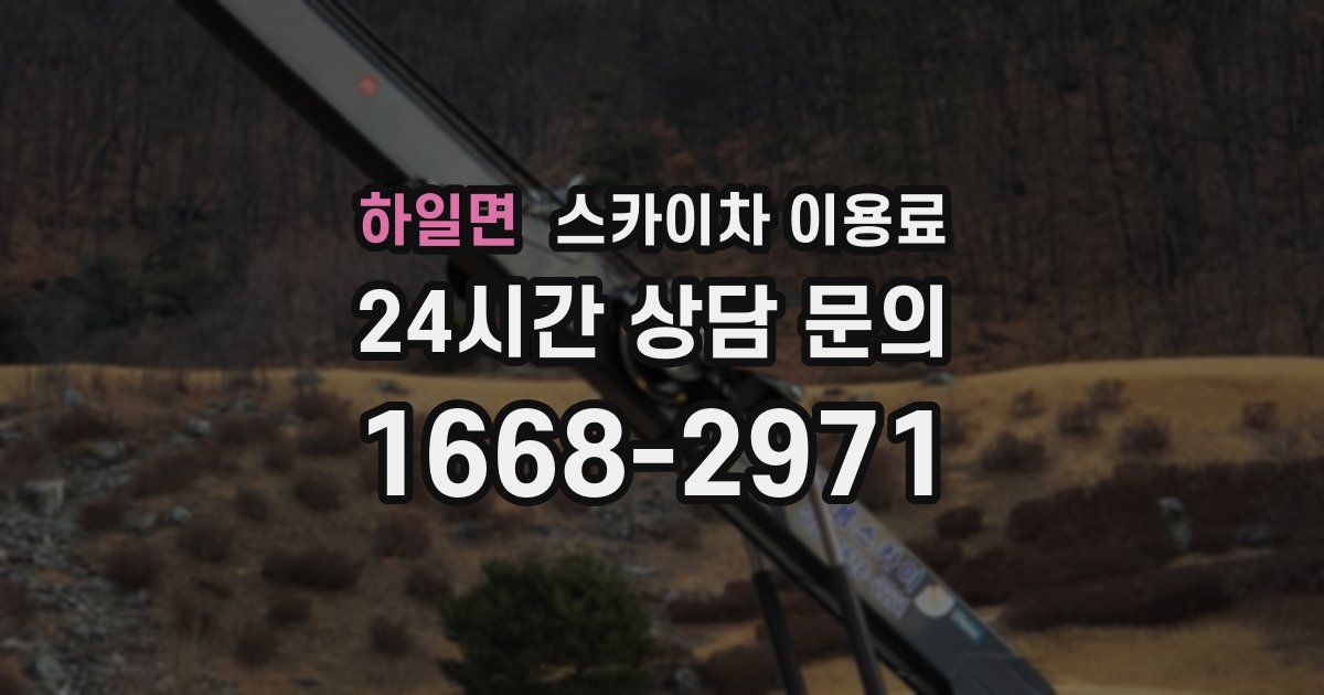 하일면 스카이차 이용료