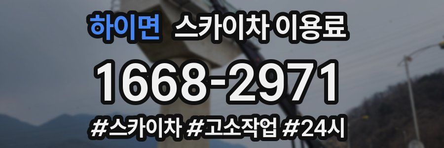 하이면 스카이차 이용료