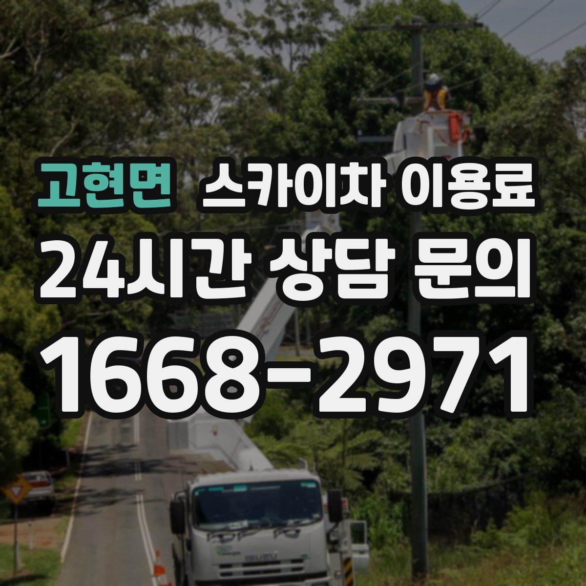 고현면 스카이차 이용료