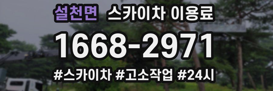 설천면 스카이차 이용료