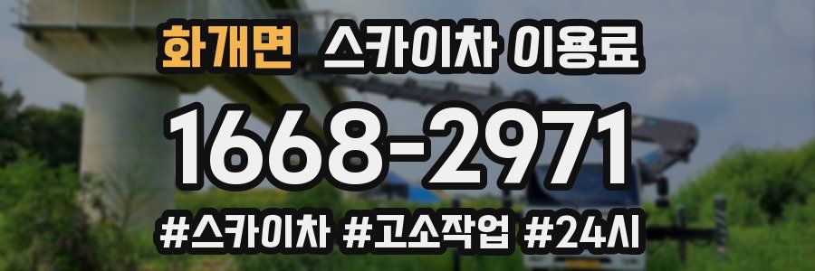 화개면 스카이차 이용료
