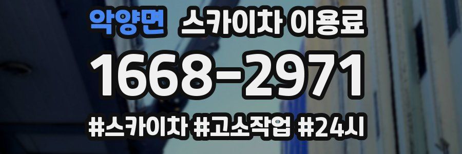 악양면 스카이차 이용료