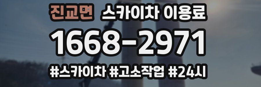 진교면 스카이차 이용료