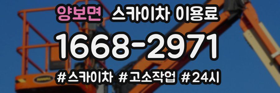 양보면 스카이차 이용료