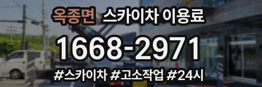 옥종면 스카이차 이용료