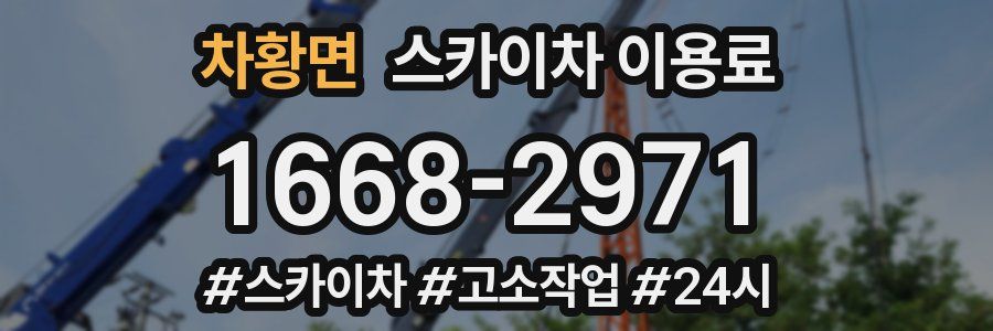 차황면 스카이차 이용료
