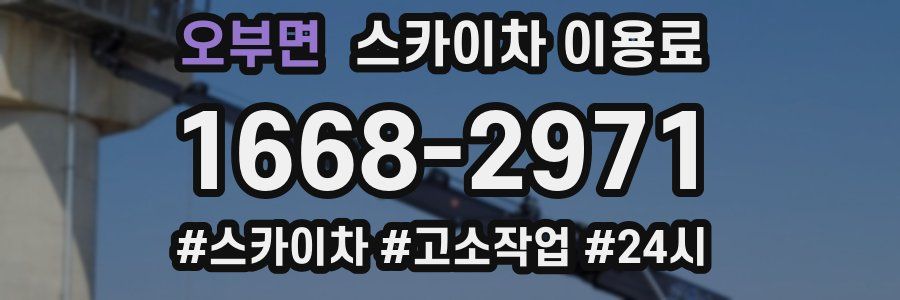 오부면 스카이차 이용료