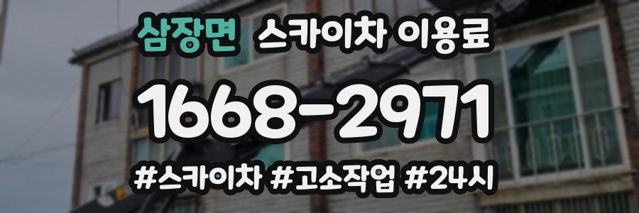 삼장면 스카이차 이용료