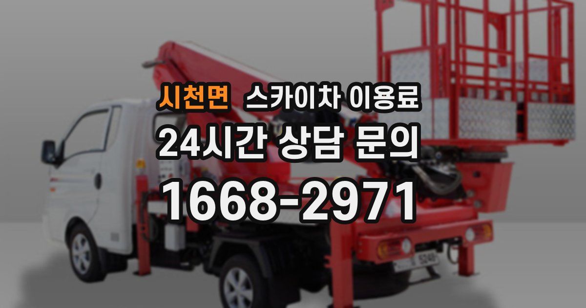 시천면 스카이차 이용료