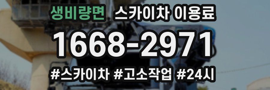 생비량면 스카이차 이용료