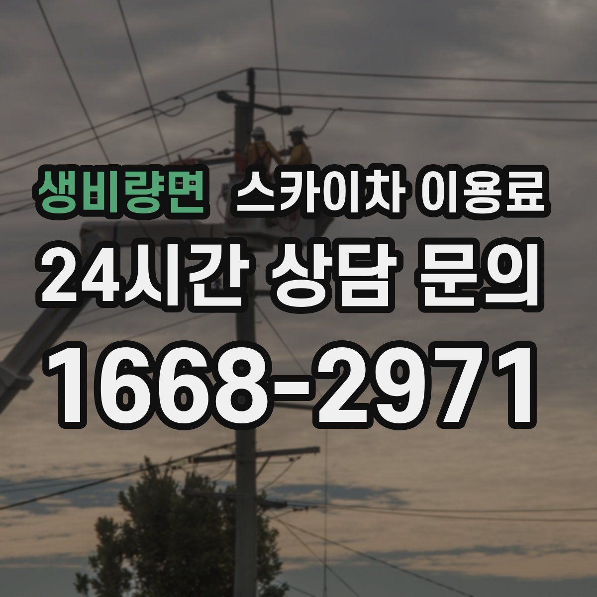 생비량면 스카이차 이용료