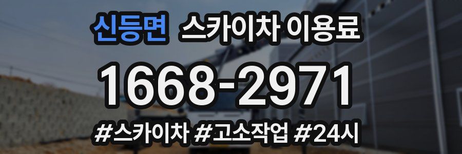 신등면 스카이차 이용료