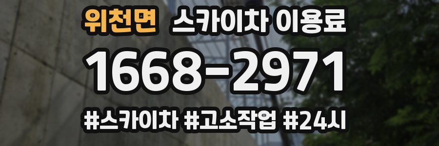 위천면 스카이차 이용료
