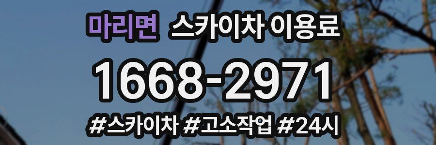 마리면 스카이차 이용료