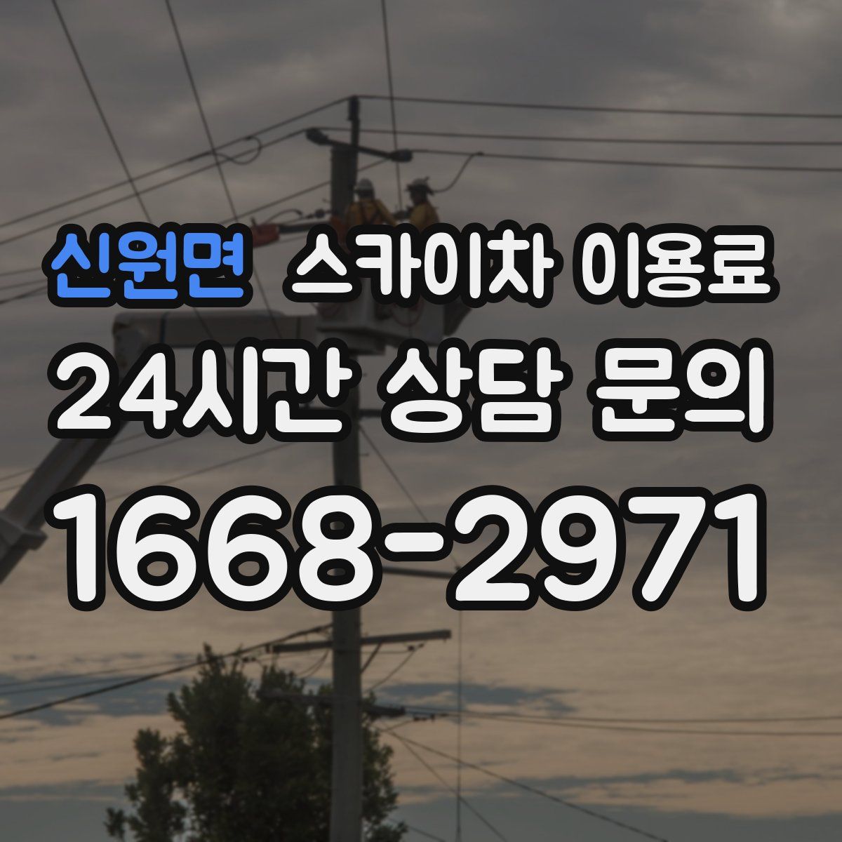신원면 스카이차 이용료