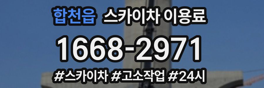 합천읍 스카이차 이용료