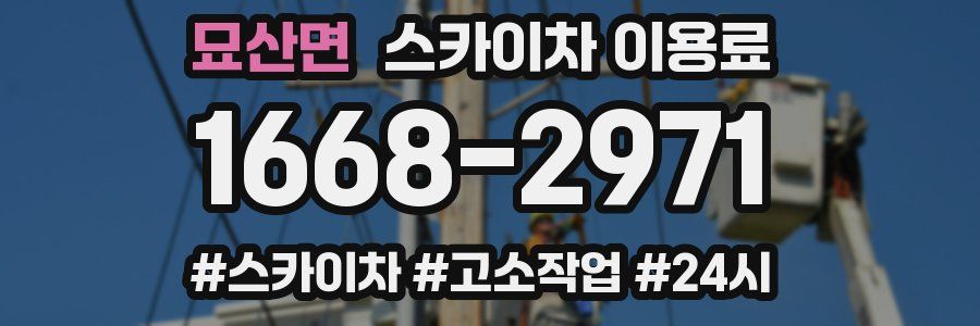 묘산면 스카이차 이용료