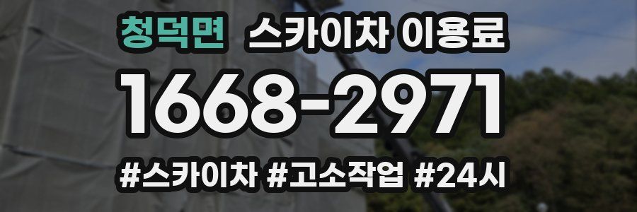 청덕면 스카이차 이용료
