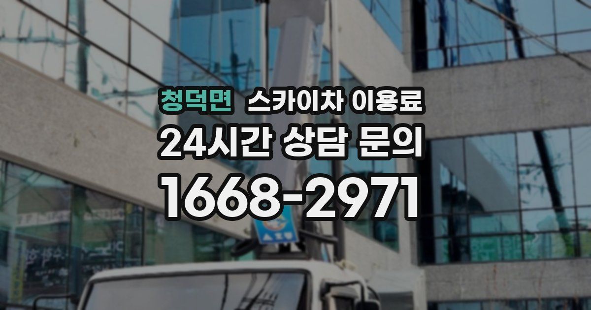 청덕면 스카이차 이용료