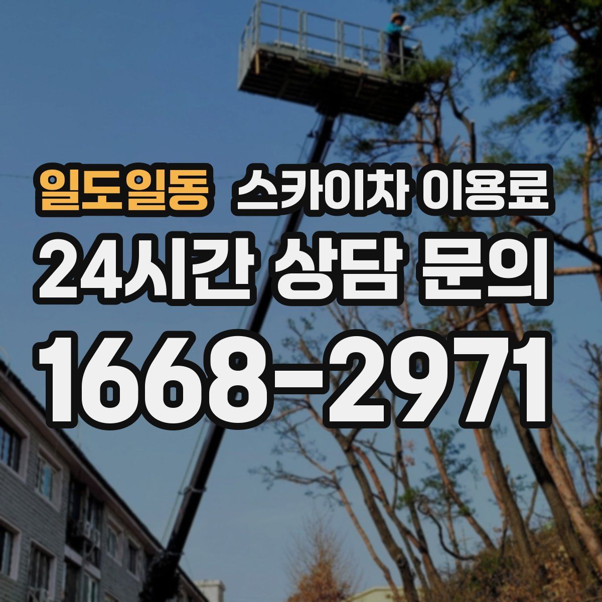일도일동 스카이차 이용료