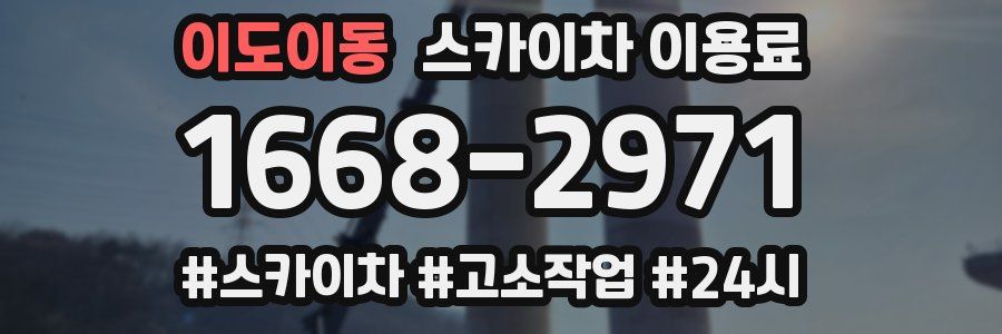 이도이동 스카이차 이용료