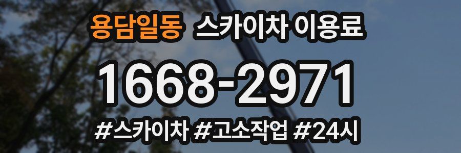 용담일동 스카이차 이용료