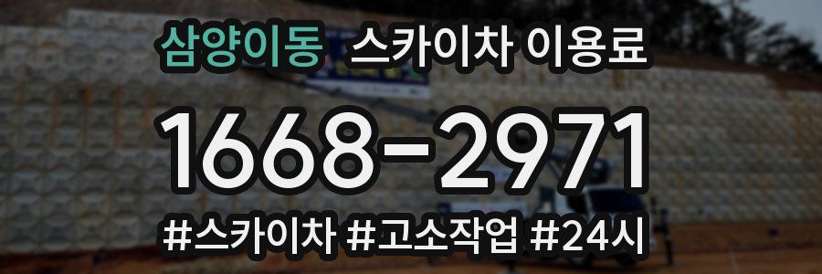 삼양이동 스카이차 이용료